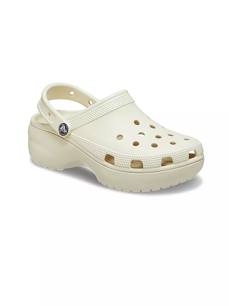 CROCS | Pantoletten CLASSIC PLATFORM CLOG | creme