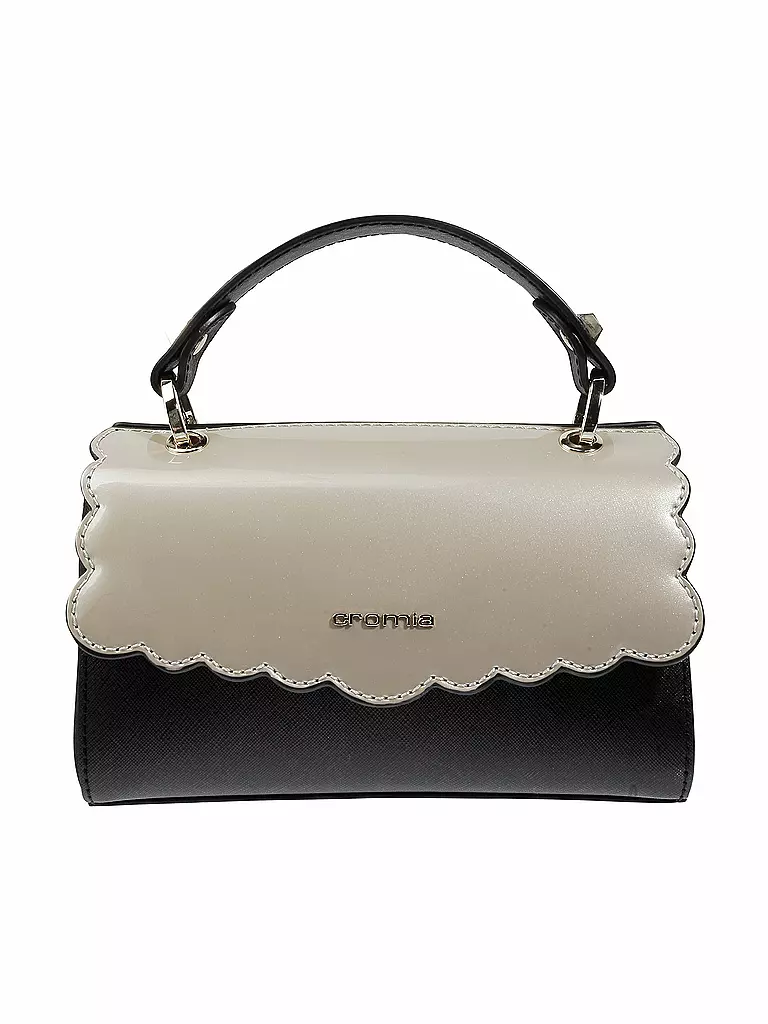 CROMIA | Ledertasche "Flappy S" | schwarz