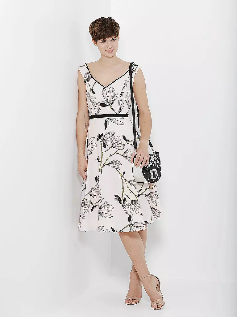CROMIA | Ledertasche "Flower" | schwarz