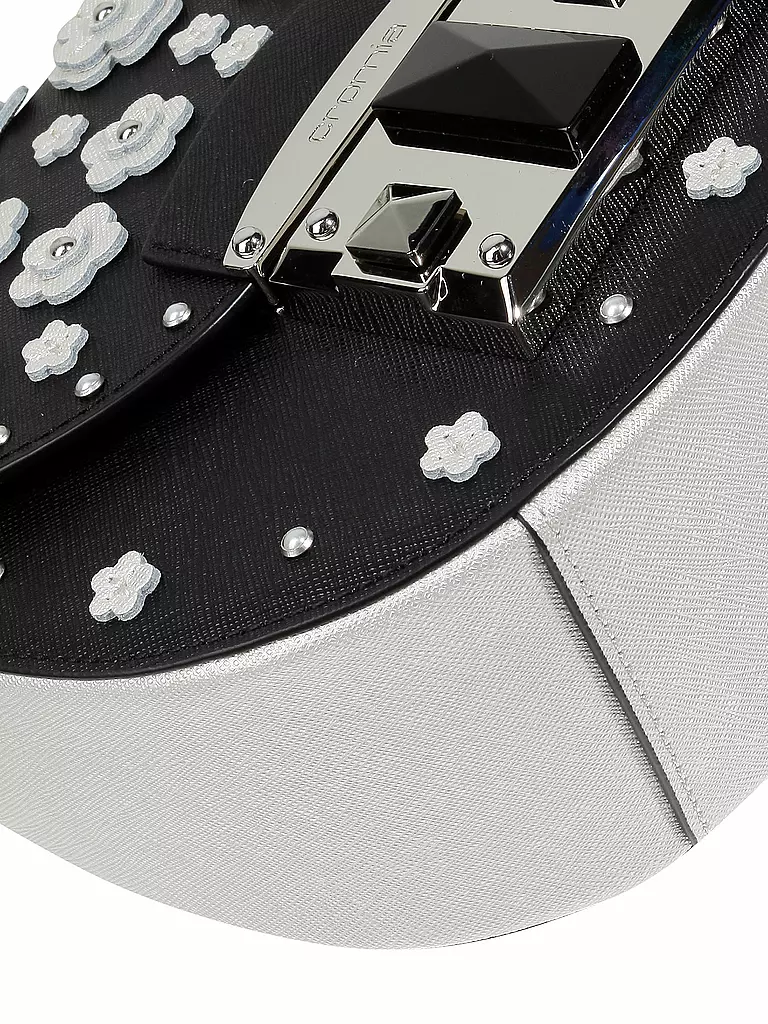 CROMIA | Ledertasche "Flower" | schwarz