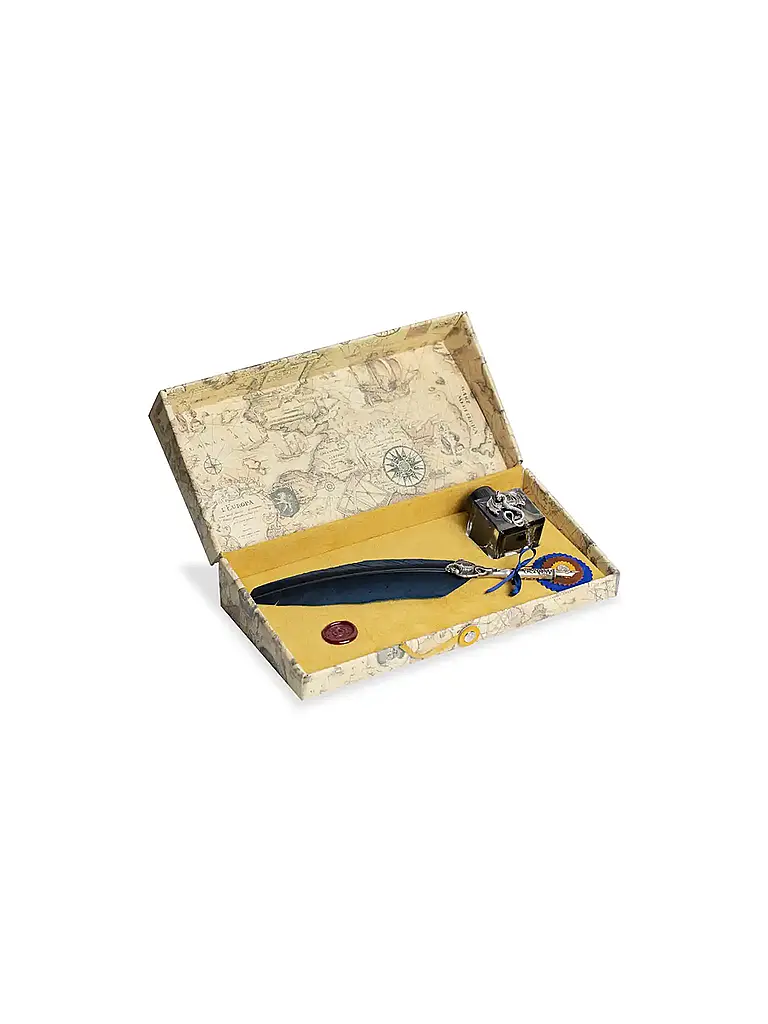 DALLAITI | Schreibset mit Federhalter Gold | Gold