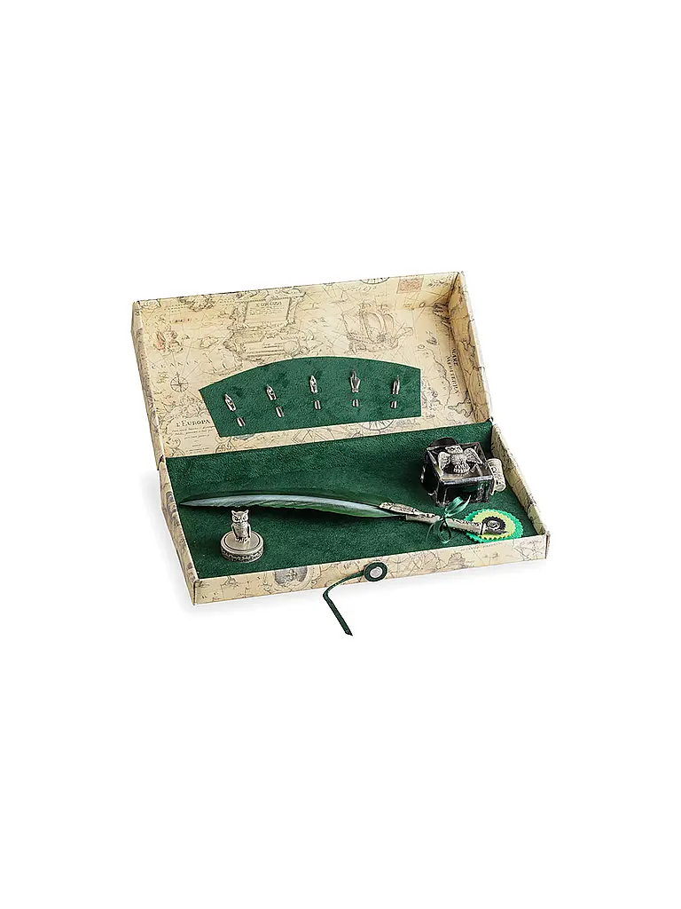 DALLAITI | Schreibset mit Federhalter Green | Grün