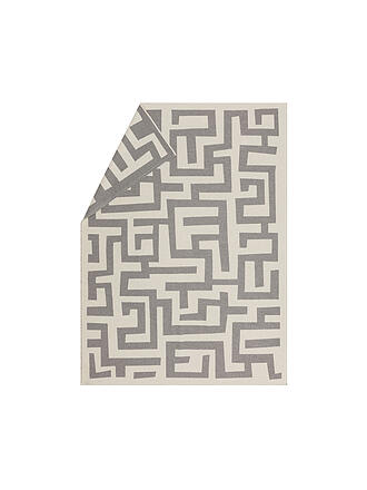 DAVID FUSSENEGGER | Wohndecke - Plaid LUCA 140x200cm Labyrinth Dunkelgrau
