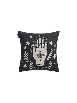 DAVID FUSSENEGGER | Kissenhülle SILVRETTA Hand 40x40cm Anthrazit 