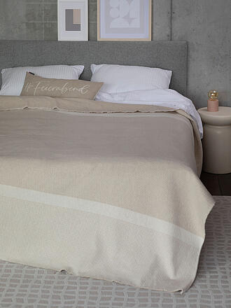 DAVID FUSSENEGGER | Wohndecke - Überwurf  220x240cm LUCA Natur 