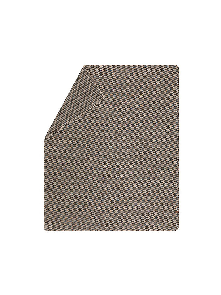 DAVID FUSSENEGGER Plaid MERANO Vague 160x200cm Fumée gris