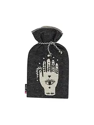 DAVID FUSSENEGGER | Wärmflasche SILVRETTA Hand 38x21cm/2 Liter Anthrazit  | Grau