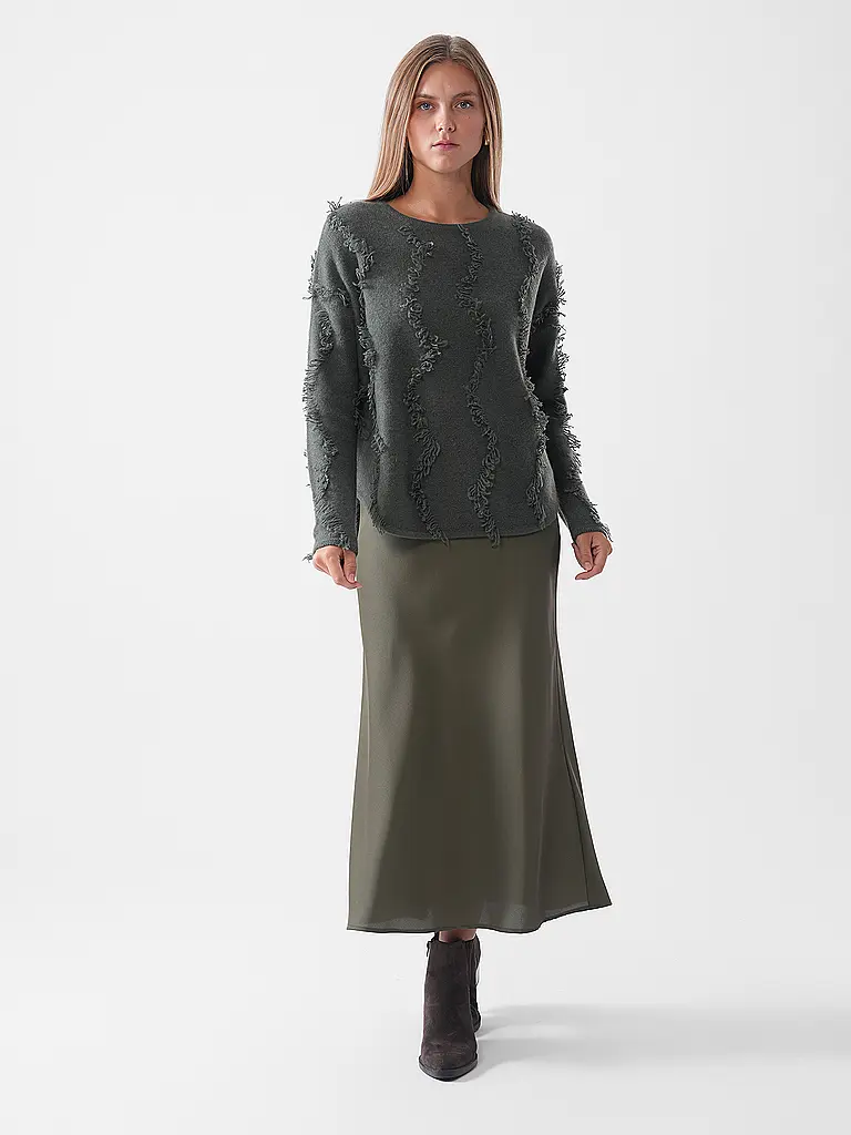 DAVIDA | Kaschmirpullover  | dunkelgrün
