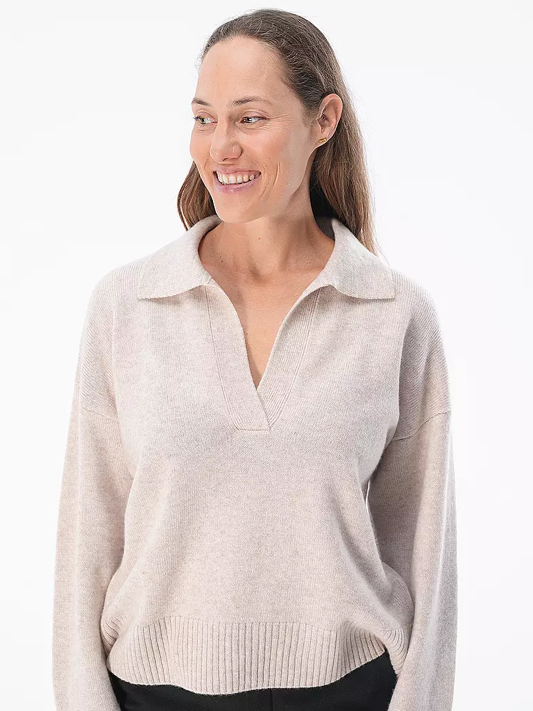 DAVIDA | Kaschmirpullover  | beige