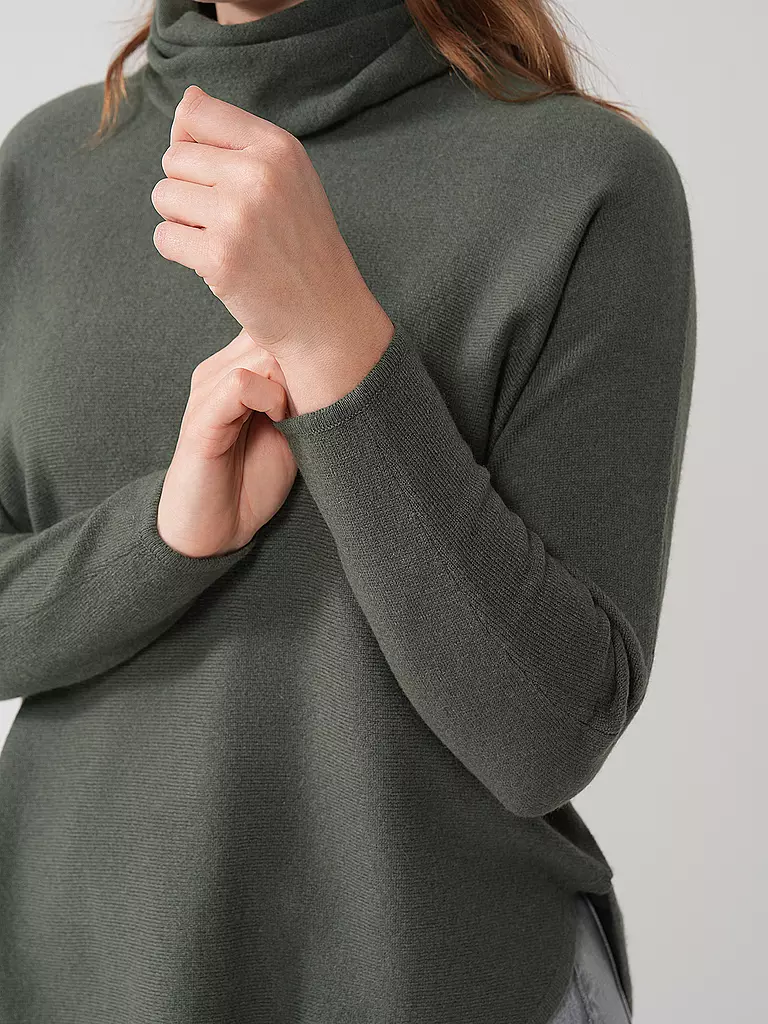DAVIDA | Kaschmirpullover  | dunkelgrün