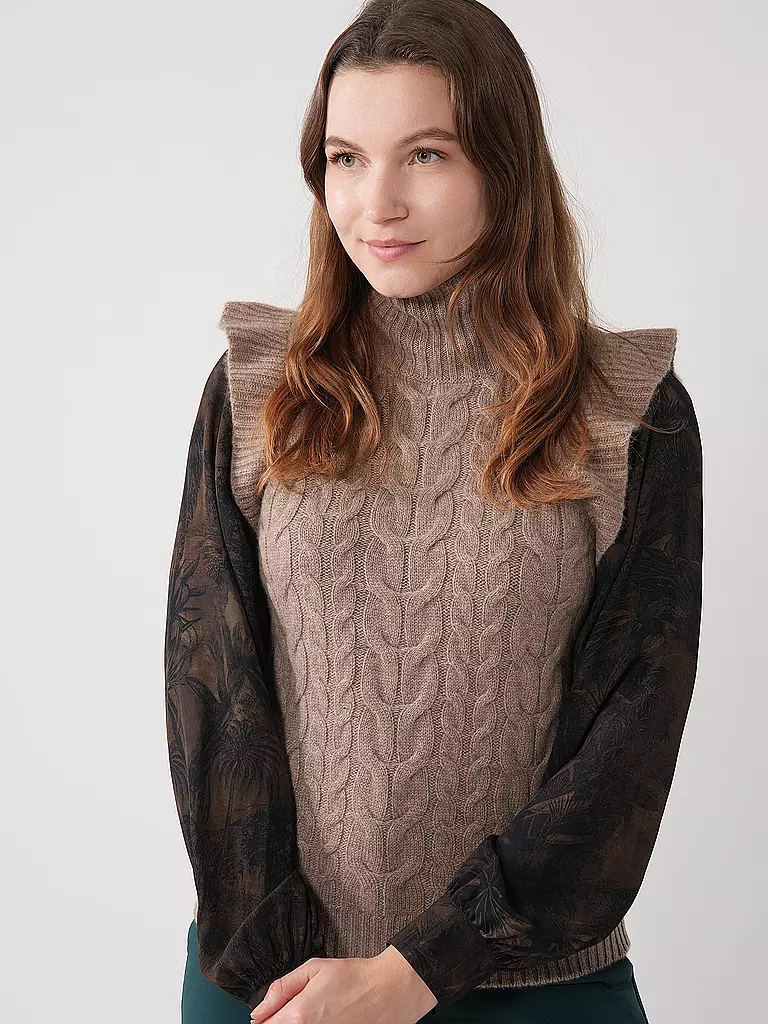 DAVIDA | Kaschmirpullunder | beige