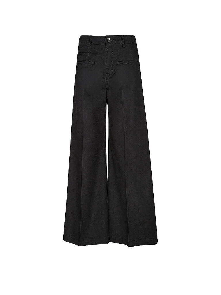 DAWN DENIM Marlenehose BLAZE PAPER TOUCH schwarz | 25/L32
