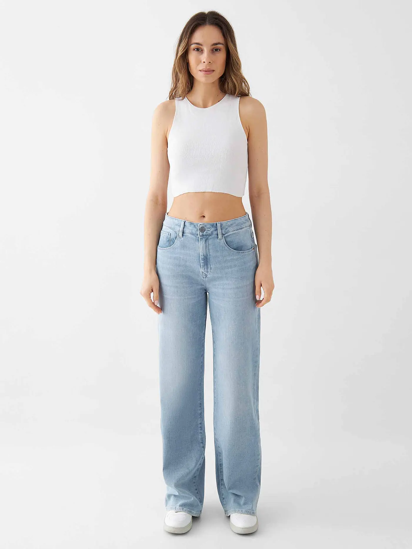 DAWN DENIM | Jeans Wide FIt DEW | hellblau