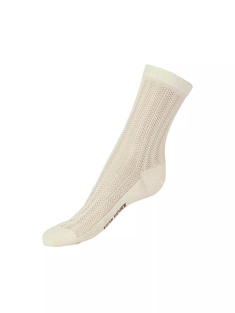 DEAR DENIER |  Socken Annabelle Dot off white | creme