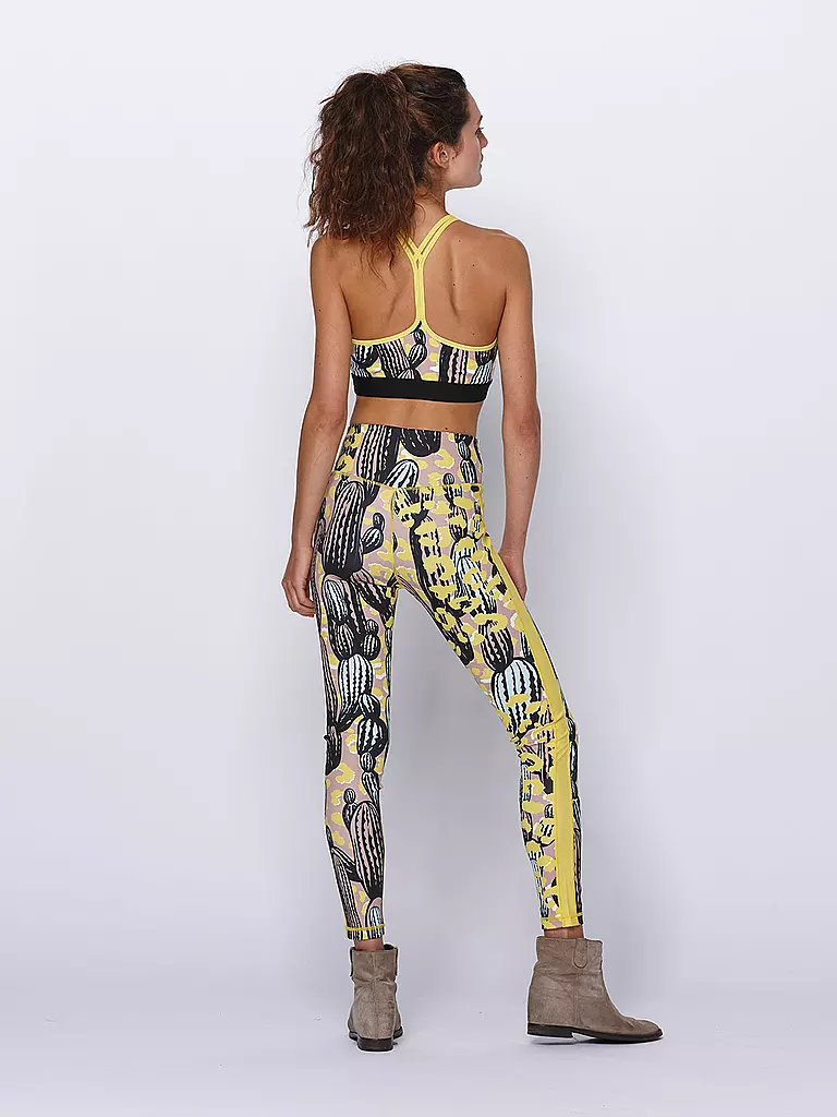 DELICATELOVE | Yoga Leggings Nadi Cactus | gelb