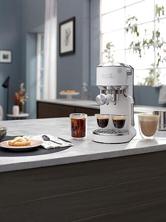 DELONGHI | Siebträgermaschine ESPRESSO DEDICA DUO Weiss