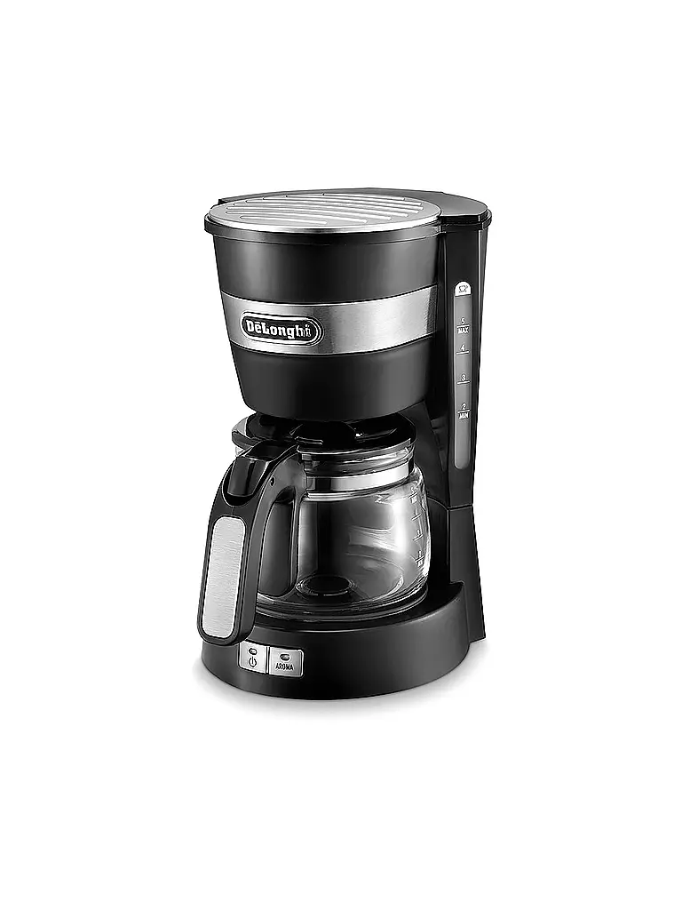 DELONGHI | Mini Filterkaffemaschine Active Line ICM14011.B Schwarz | schwarz