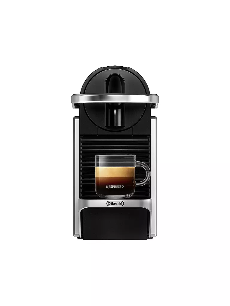 DELONGHI | Nespresso Kaffeemaschine PIXIE EN127.S Silber | dunkelblau