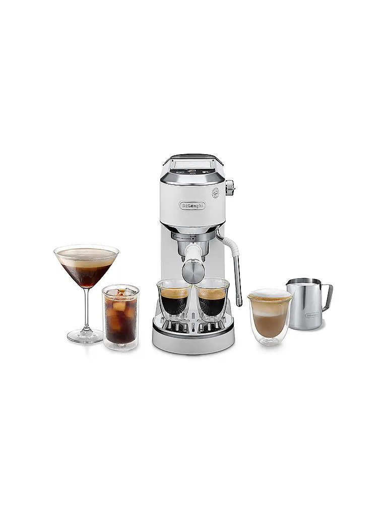 DELONGHI | Siebträgermaschine ESPRESSO DEDICA DUO Weiss | Weiss