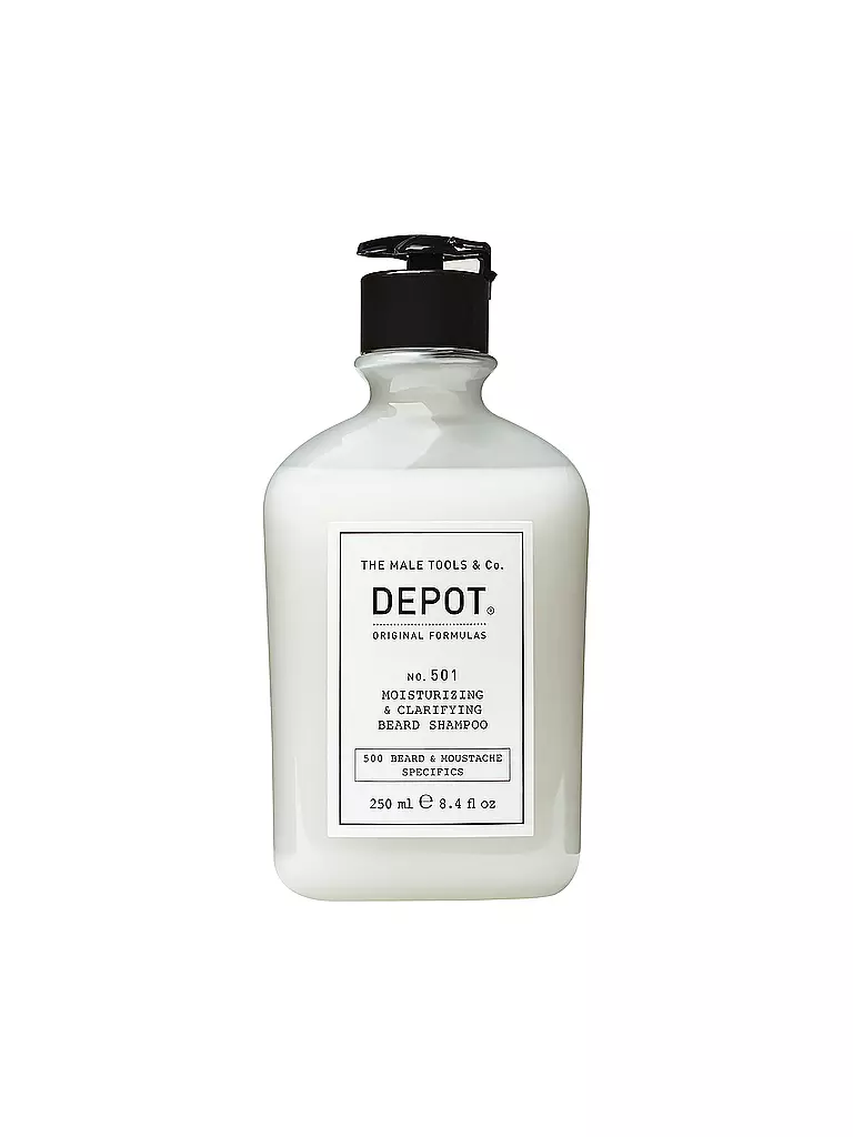 DEPOT | No.501 - MOISTURIZING & CLARIFYING BEARD SHAMPOO 250ml | keine Farbe