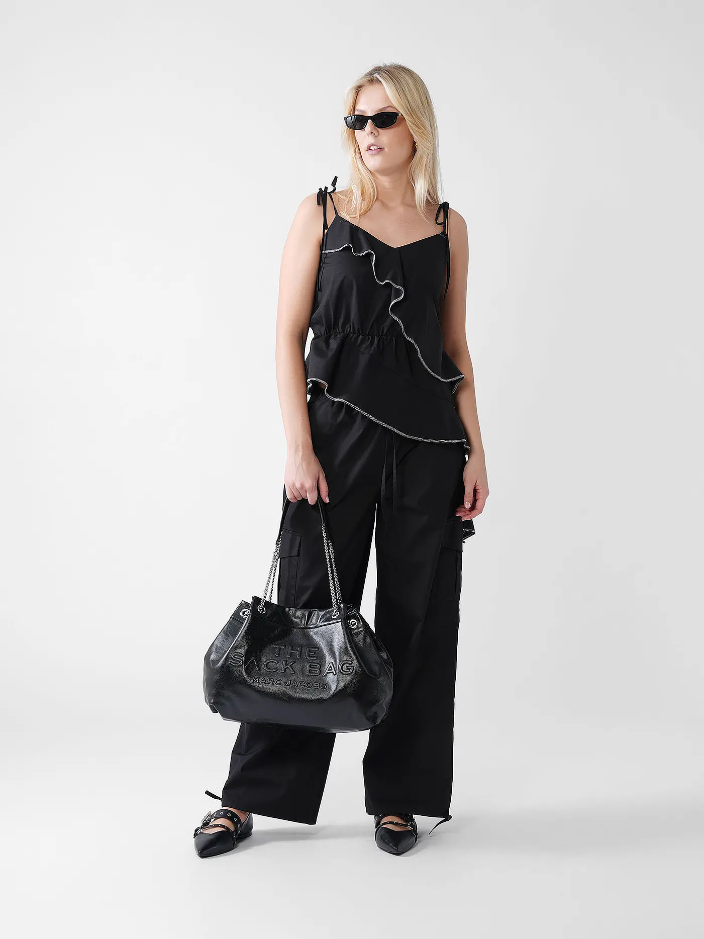 DESIGNERS REMIX | Cargohose CLAIRE | schwarz