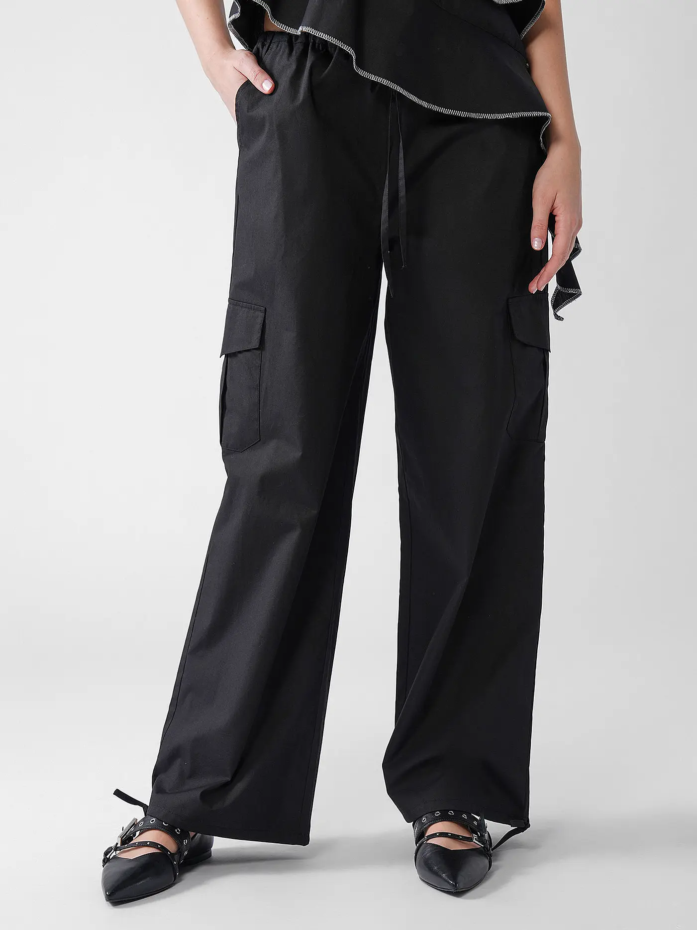 DESIGNERS REMIX | Cargohose CLAIRE | schwarz