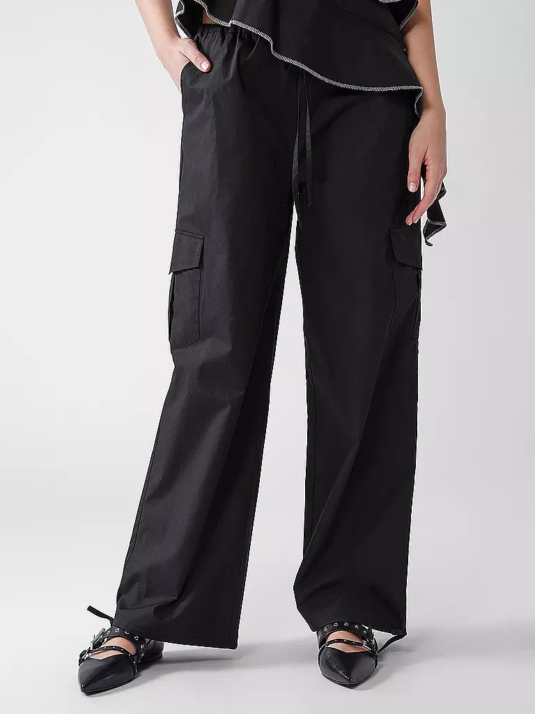 DESIGNERS REMIX | Cargohose CLAIRE | schwarz