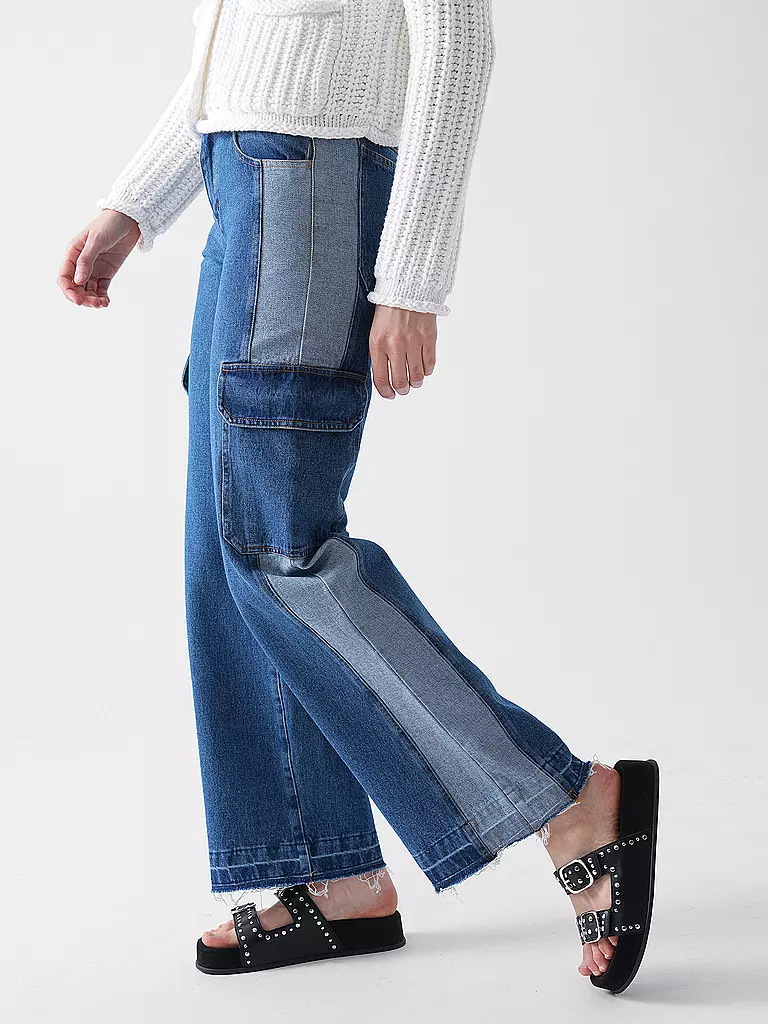 DESIGNERS REMIX | Jeans Wide Leg Fit MILES | hellblau