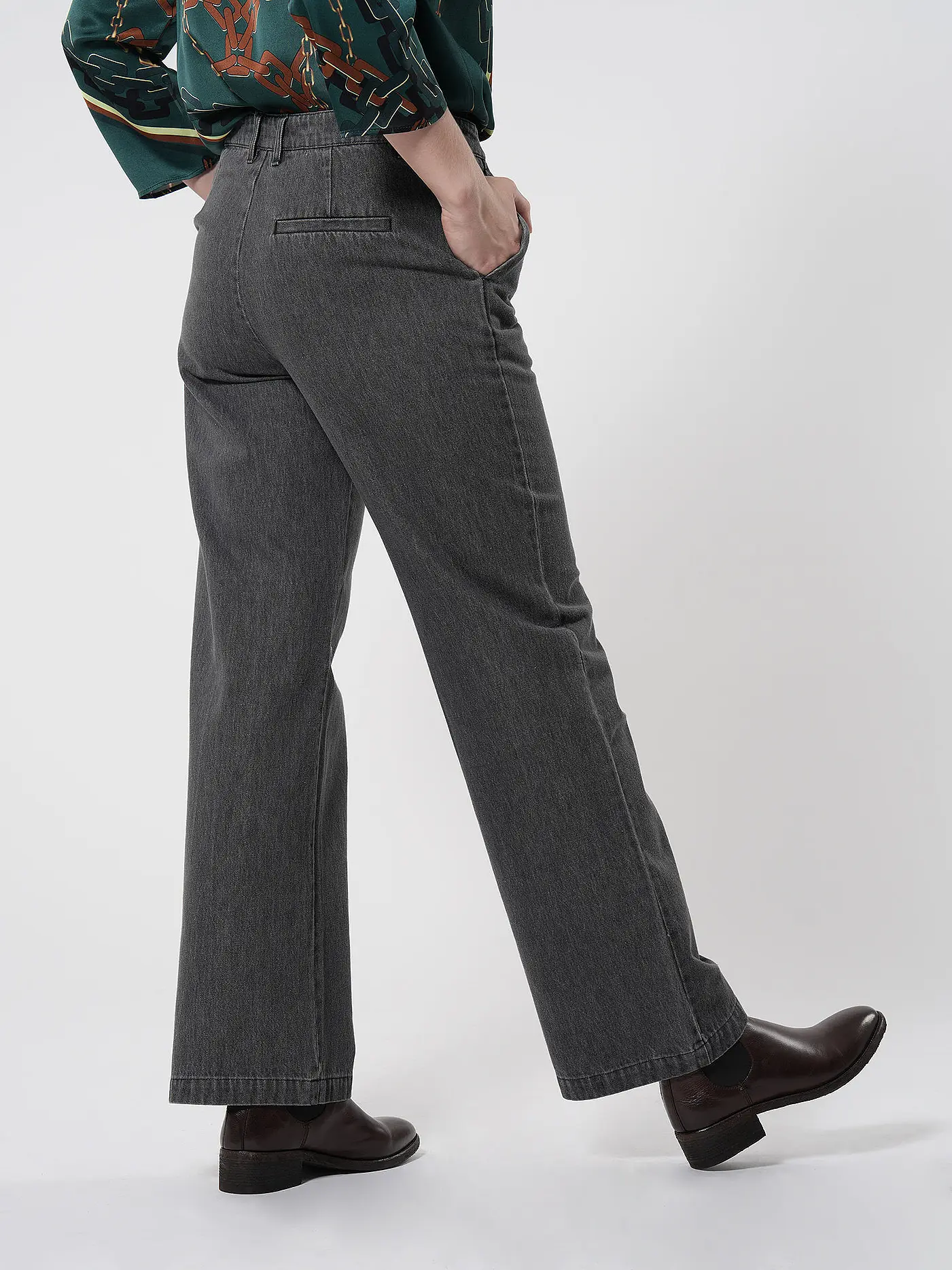 DESIGNERS REMIX | Jeans Wide Leg MILES SUIT | schwarz