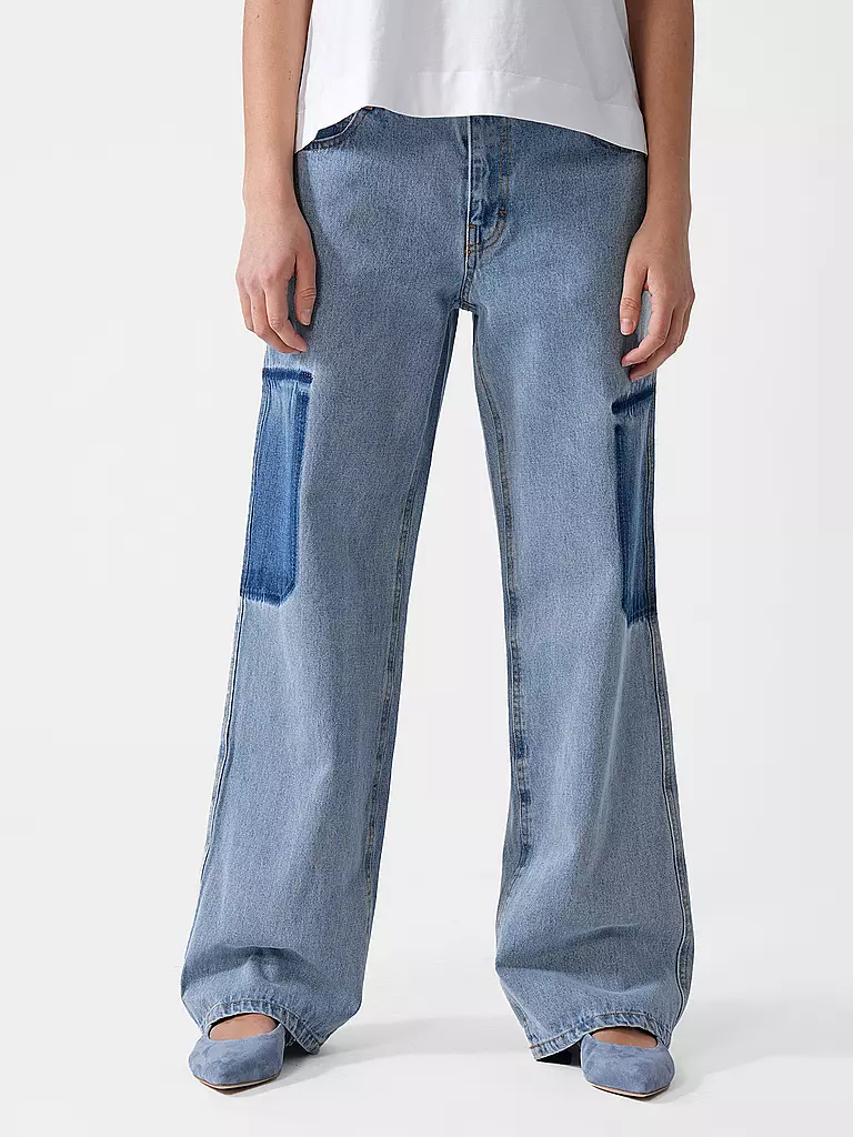 DESIGNERS REMIX | Jeans Wide Leg MILES | hellblau