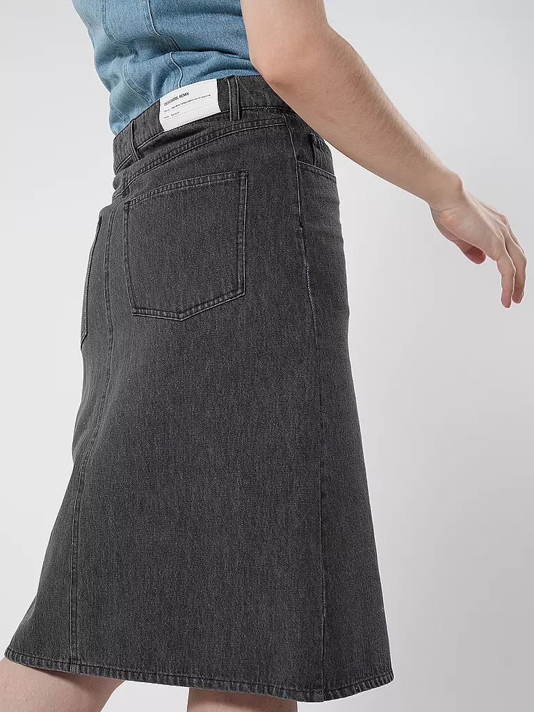 DESIGNERS REMIX | Jeansrock Midi MILES | blau