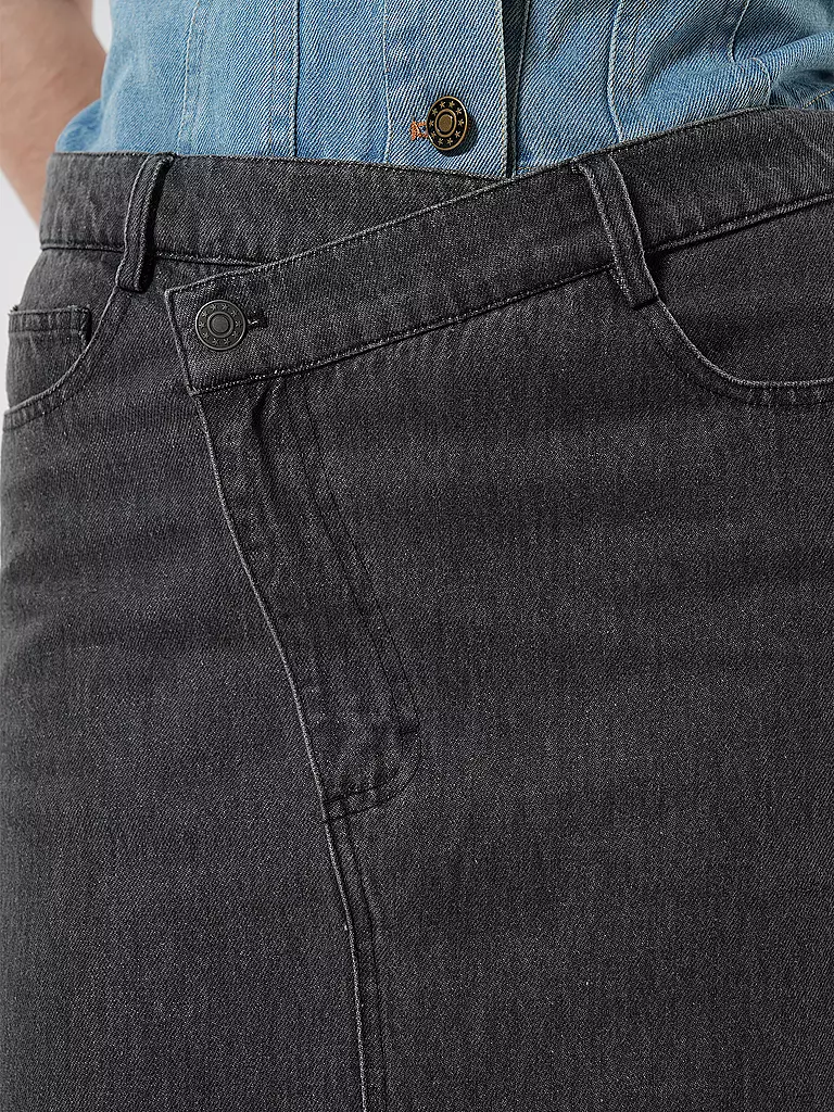DESIGNERS REMIX | Jeansrock Midi MILES | blau