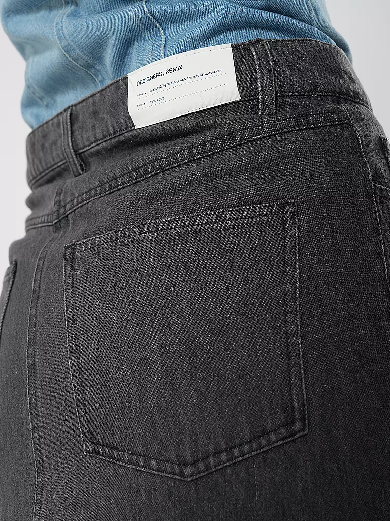 DESIGNERS REMIX | Jeansrock Midi MILES | blau