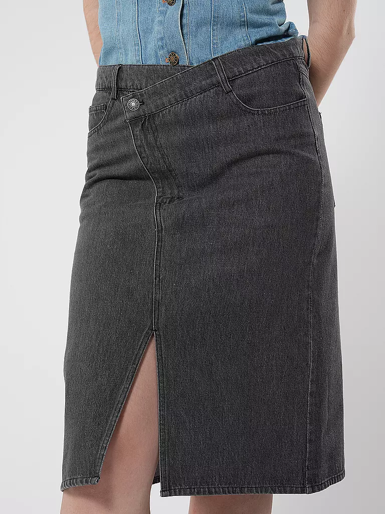 DESIGNERS REMIX | Jeansrock Midi MILES | blau