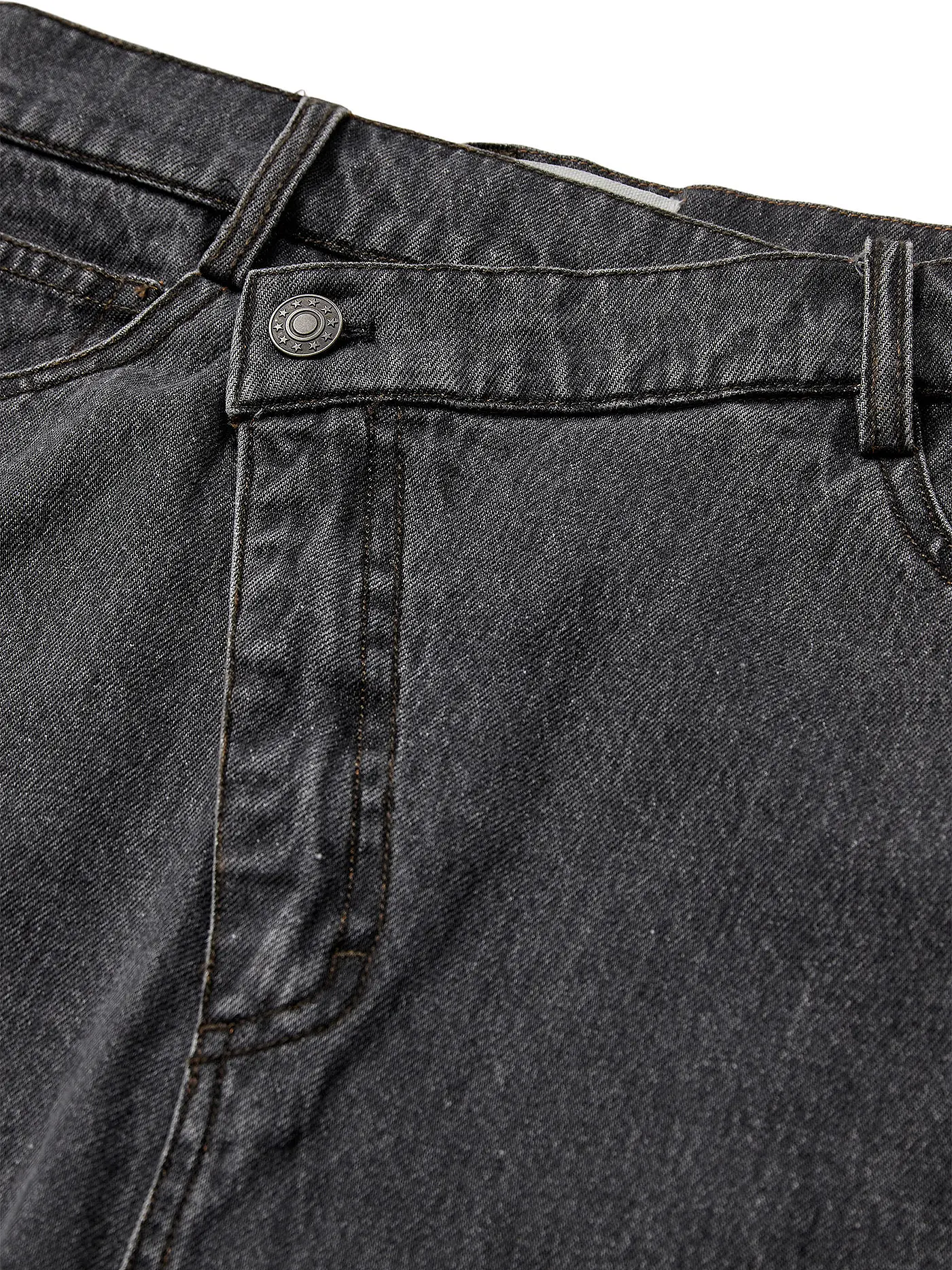 DESIGNERS REMIX | Jeansrock Midi MILES | schwarz