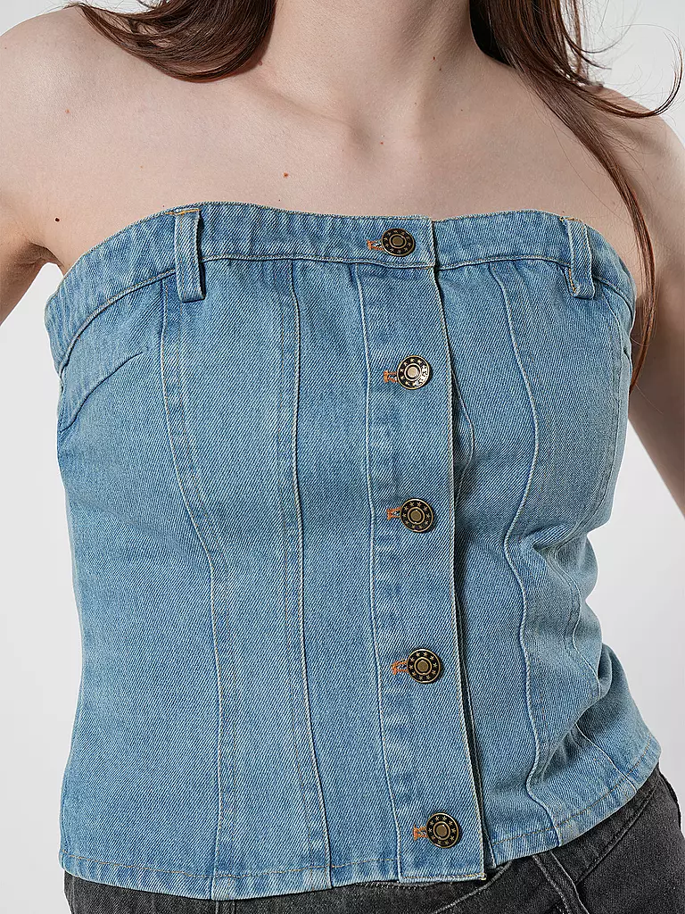 DESIGNERS REMIX | Top MILES BOOB | blau
