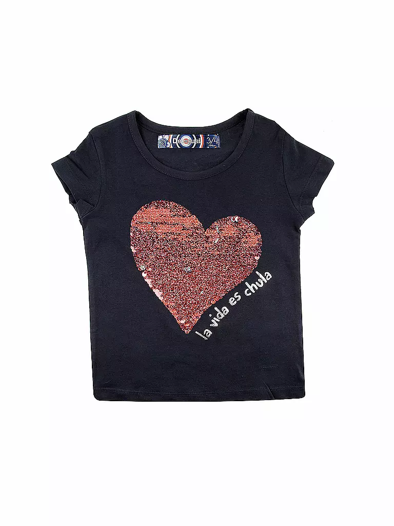 DESIGUAL | Mädchen- T-Shirt mit Wende-Pailletten | 