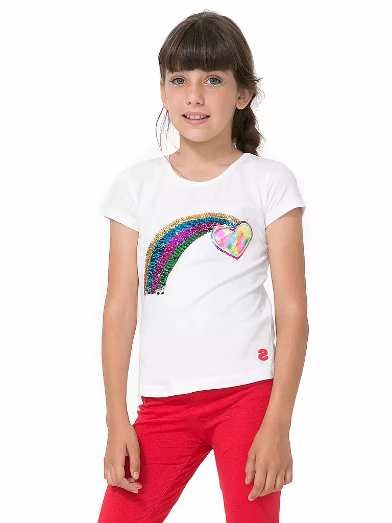 DESIGUAL | Mädchen- T-Shirt mit Wende-Pailletten | 