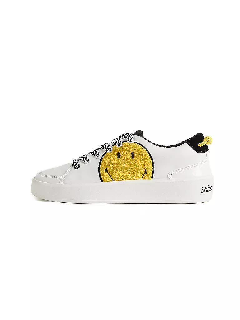 DESIGUAL | Sneaker Smiley | weiss