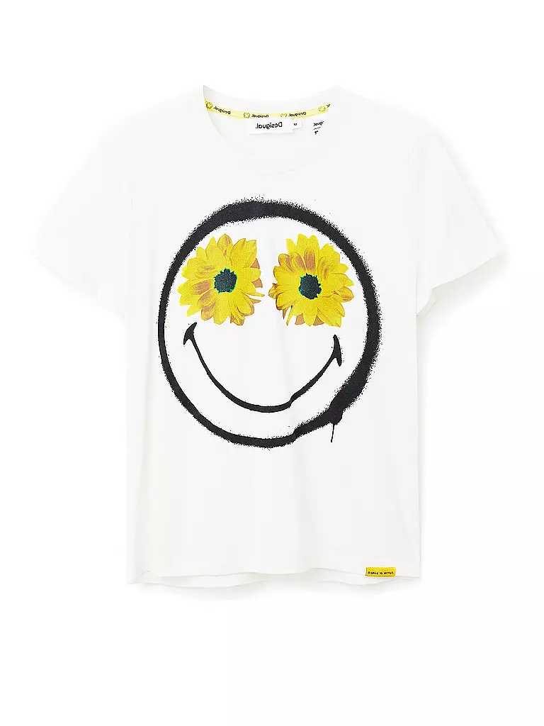 DESIGUAL | T-Shirt SMILEY | weiss