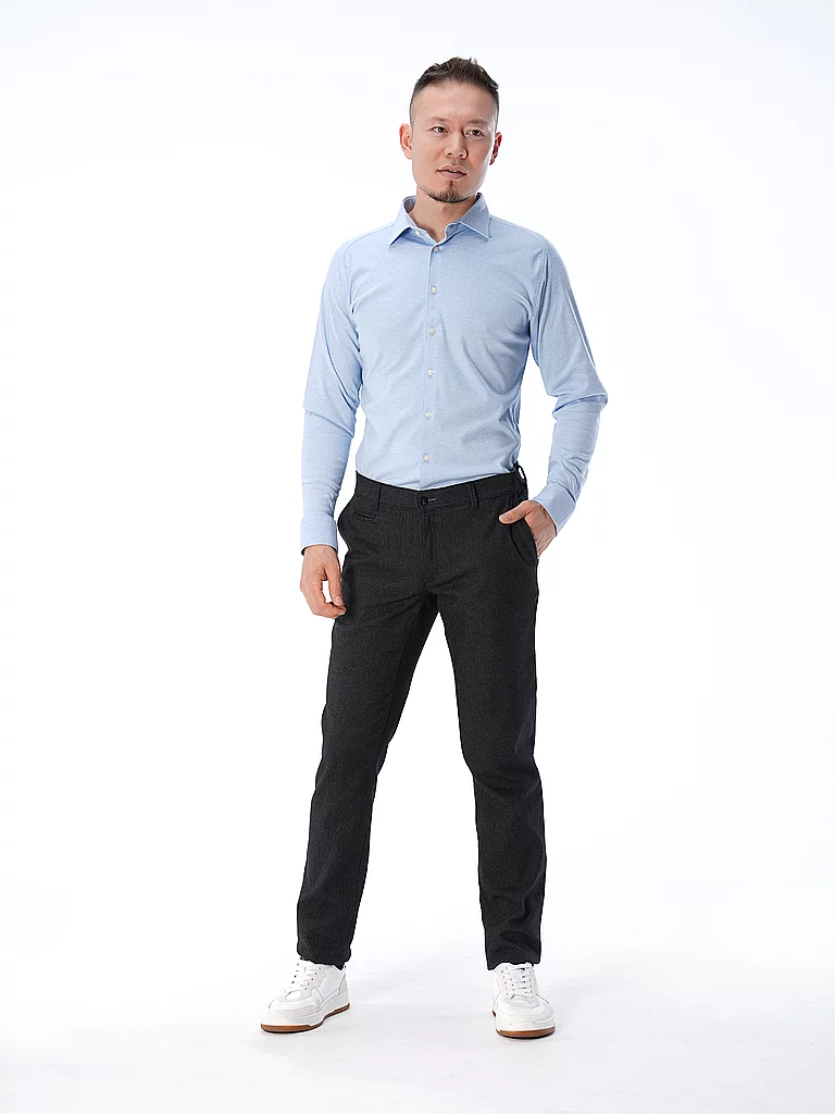 DESOTO Langarmhemd "Jerseyhemd Casual Kent"