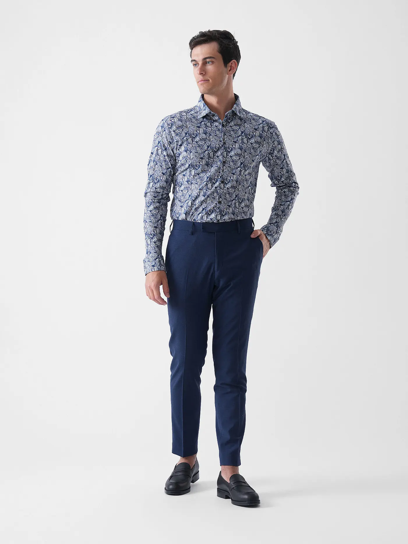 DESOTO | Hemd Slim Fit  | dunkelblau