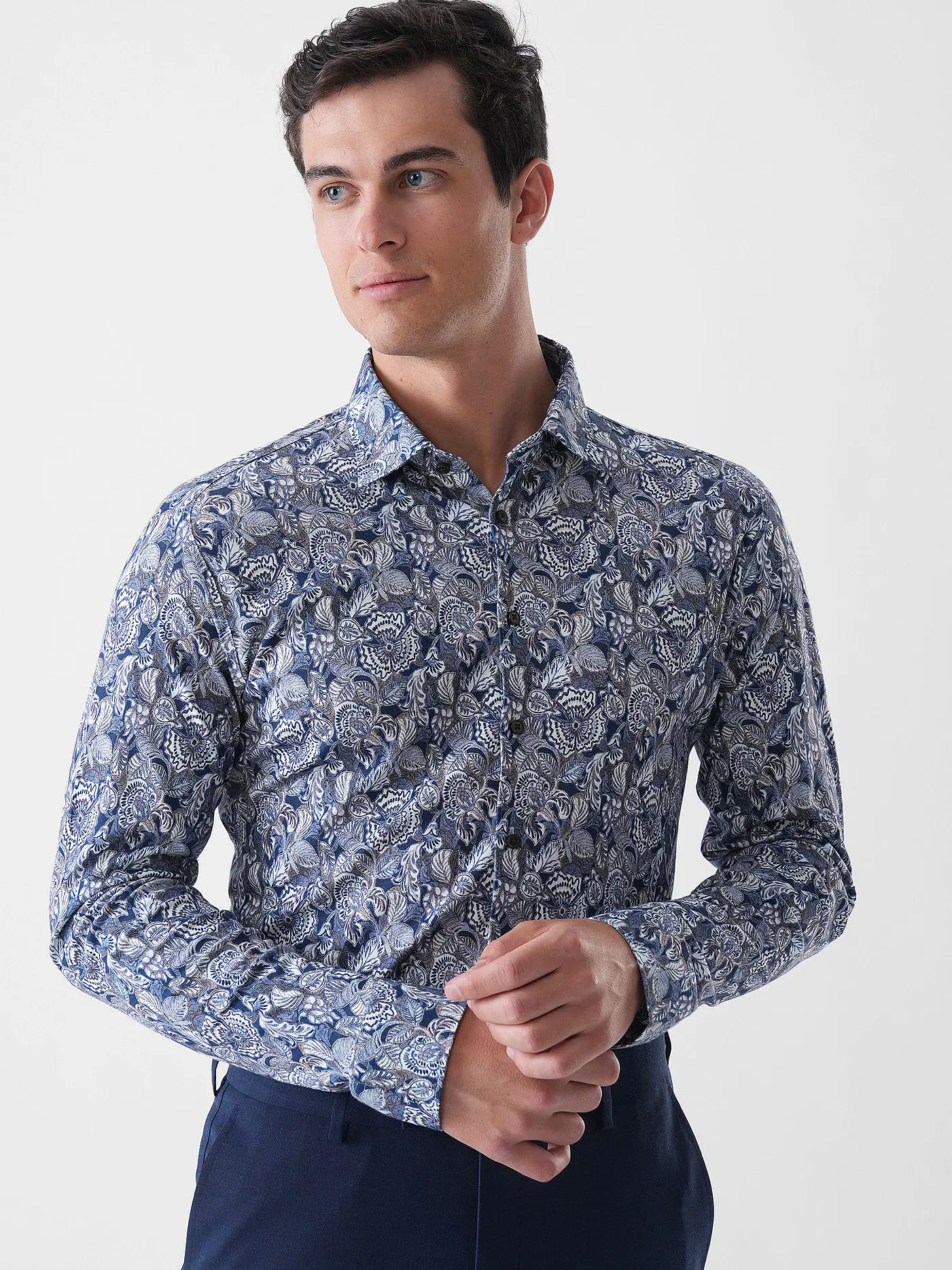 DESOTO | Hemd Slim Fit  | dunkelblau
