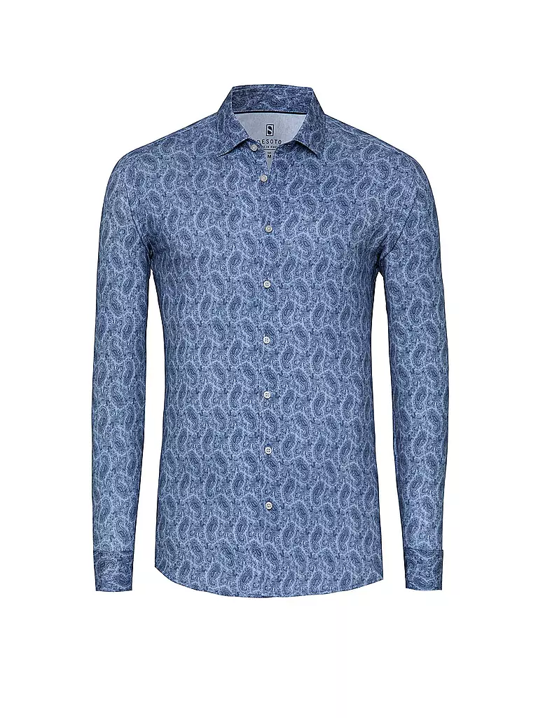 DESOTO | Jerseyhemd Slim Fit  | dunkelblau