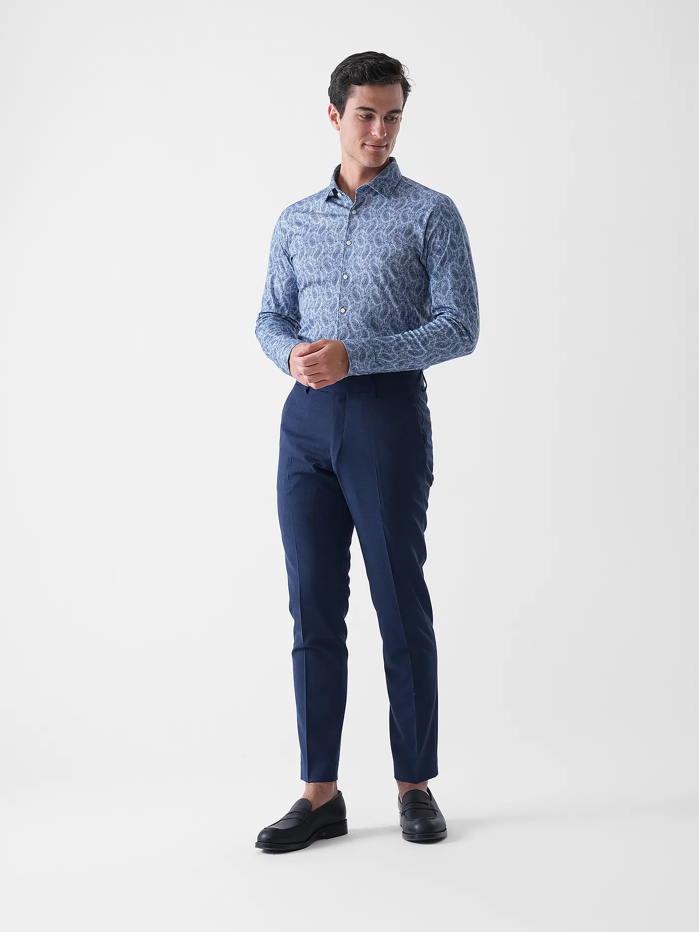 DESOTO | Jerseyhemd Slim Fit  | dunkelblau