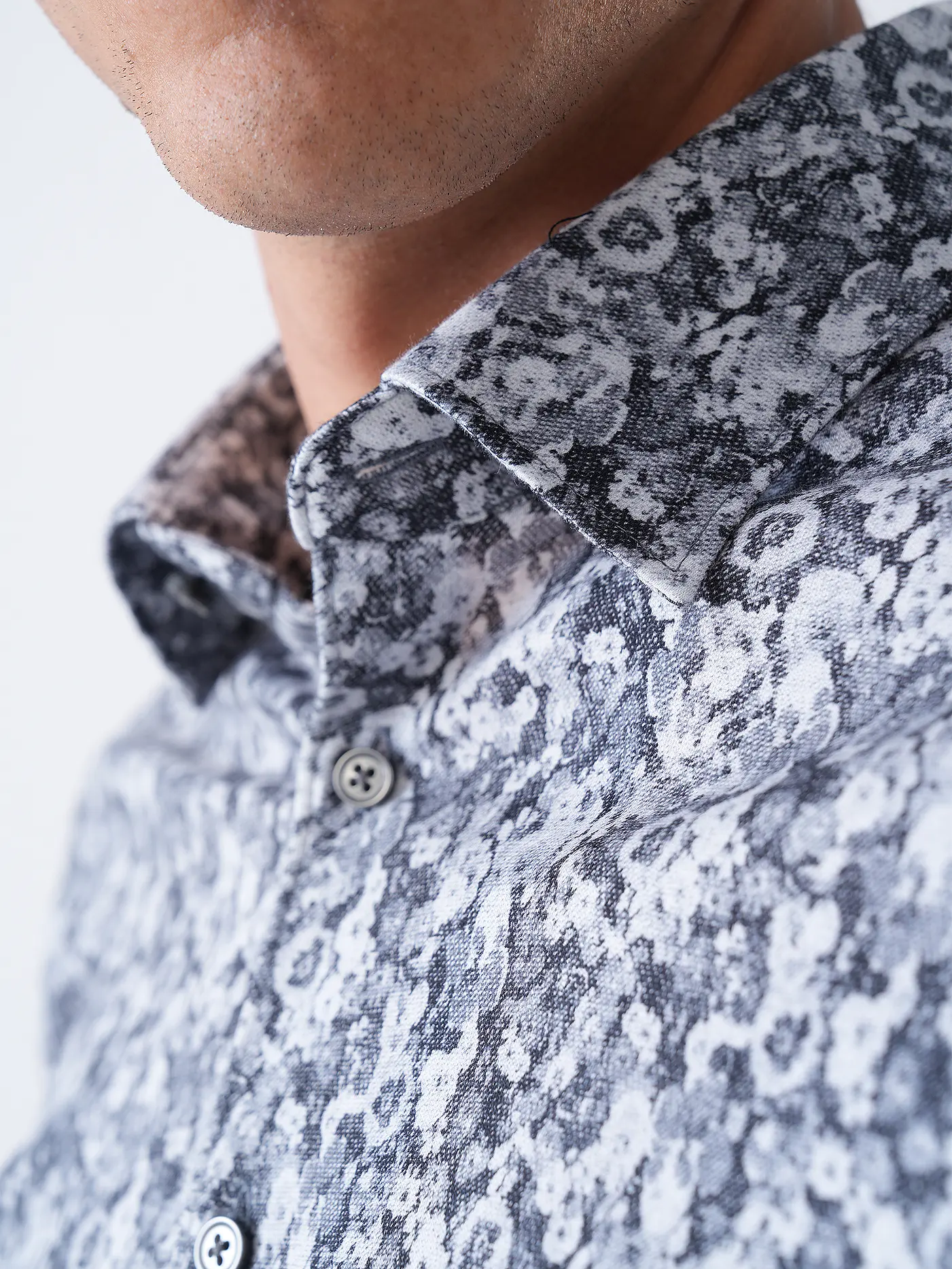 DESOTO | Jerseyhemd Slim Fit  | schwarz