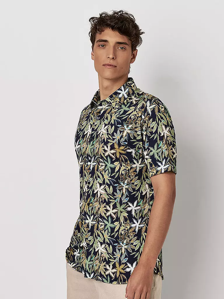 DESOTO | Jerseyhemd Slim Fit  | dunkelblau
