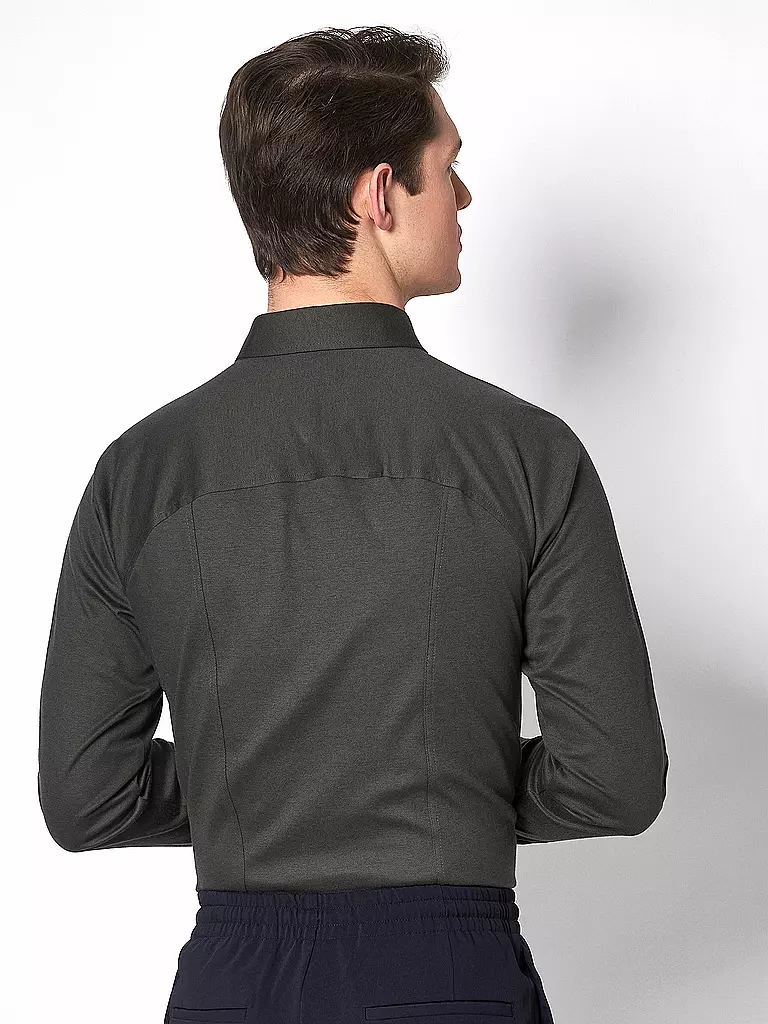 DESOTO | Jerseyhemd Slim Fit | dunkelgrün