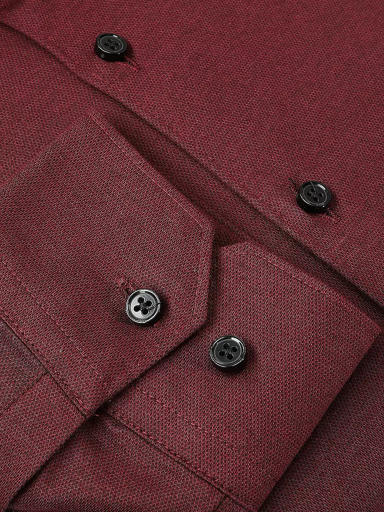 DESOTO | Jerseyhemd Slim Fit | dunkelrot