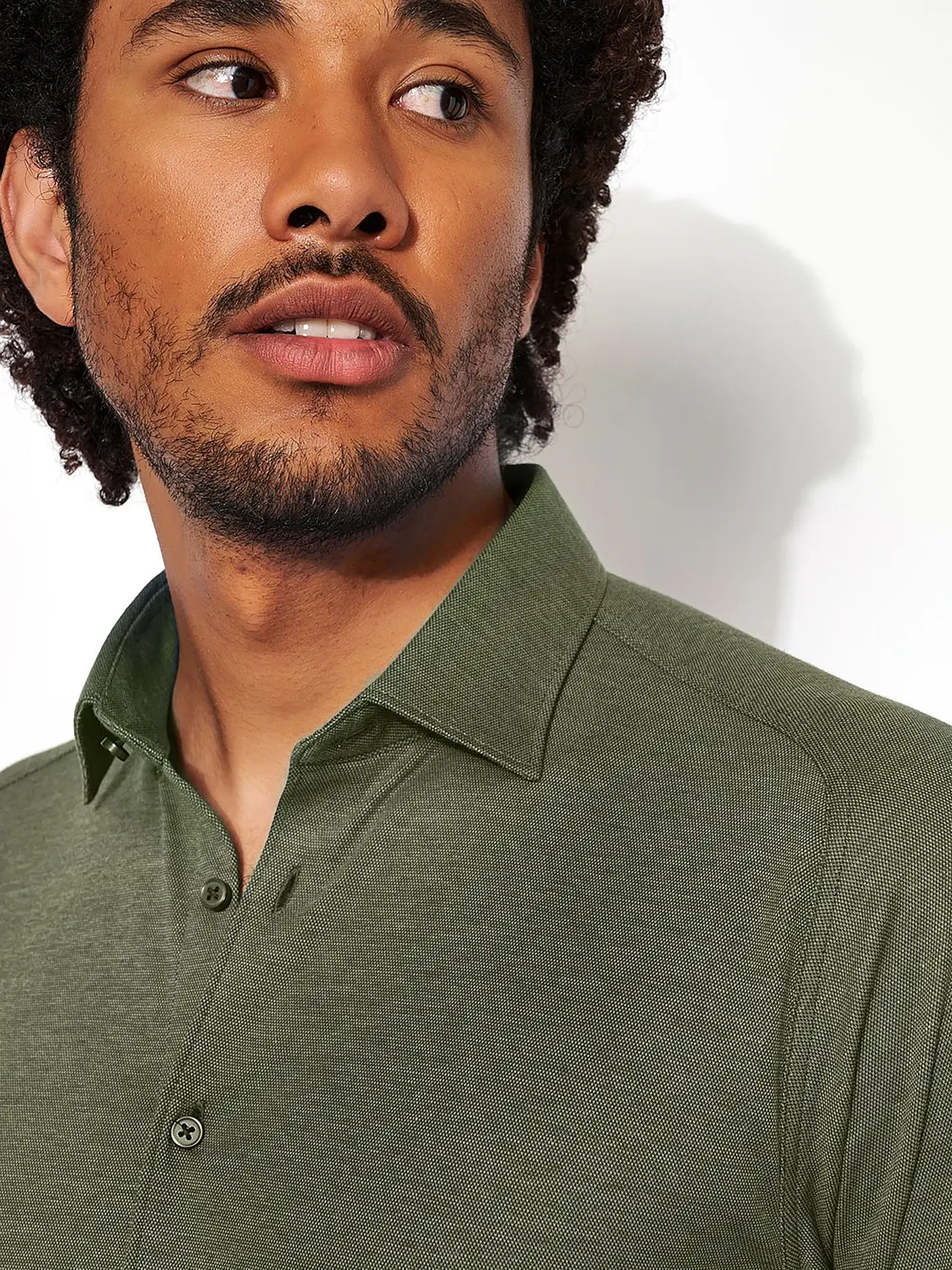 DESOTO | Jerseyhemd Slim Fit | olive